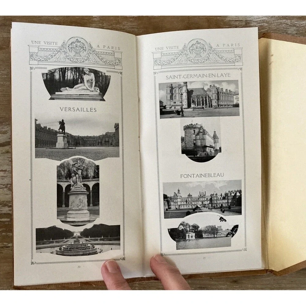 Vintage travel tourist booklet Souvenir of a Visit to Paris Printemps 1910's 20s